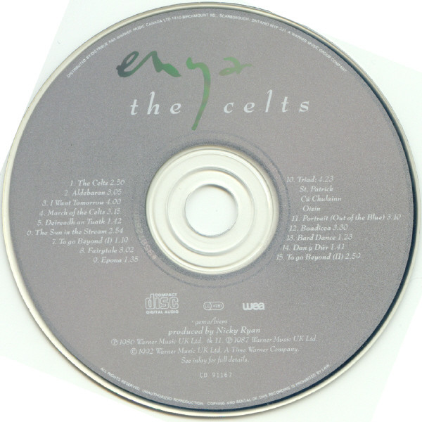 Enya - The Celts (CD, Album, RM) (Near Mint (NM or M-)) - Image 3