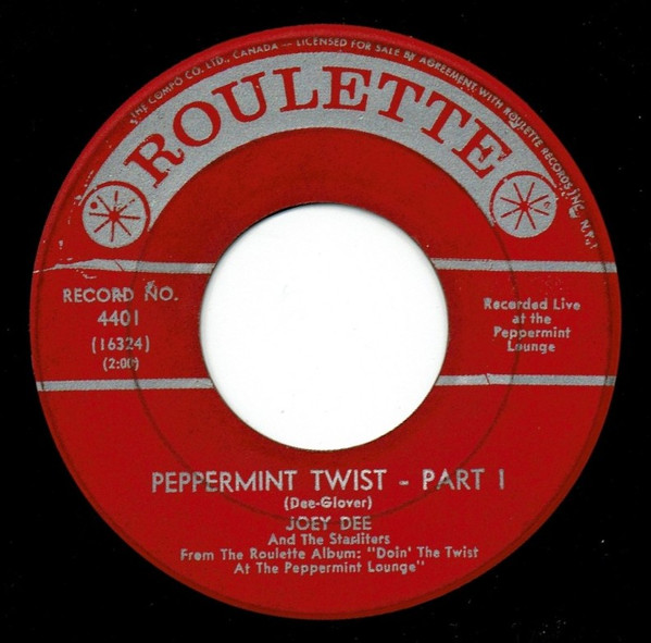 Joey Dee & The Starliters - Peppermint Twist (7", Single) (Near Mint (NM or M-))