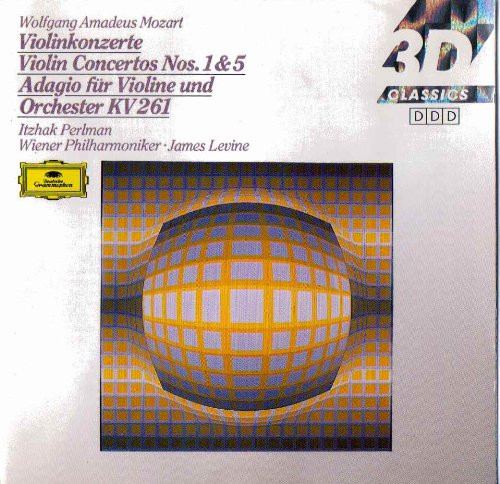 Wolfgang Amadeus Mozart - Itzhak Perlman, Wiener Philharmoniker, James Levine (2) - Violinkonzerte = Violin Concertos Nos. 1 & 5 / Adagio Für Violine Und Orchester KV261 (CD, Comp) (Near Mint (NM or M-))
