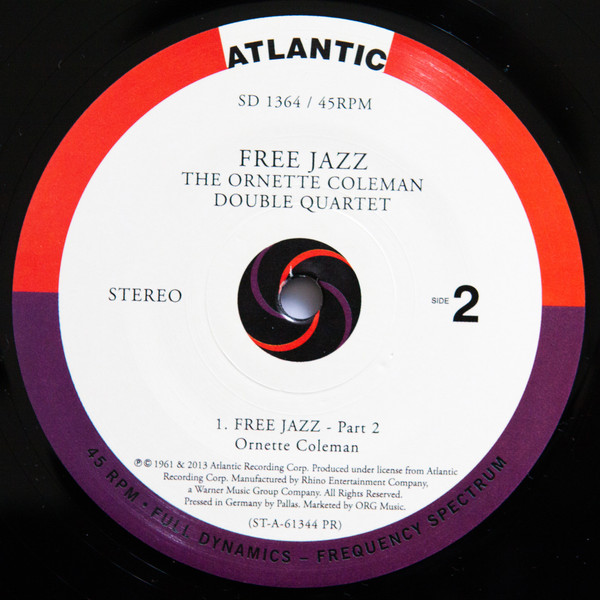 The Ornette Coleman Double Quartet - Free Jazz (2x12", Album, RE, 180) (Mint (M)) - Image 5