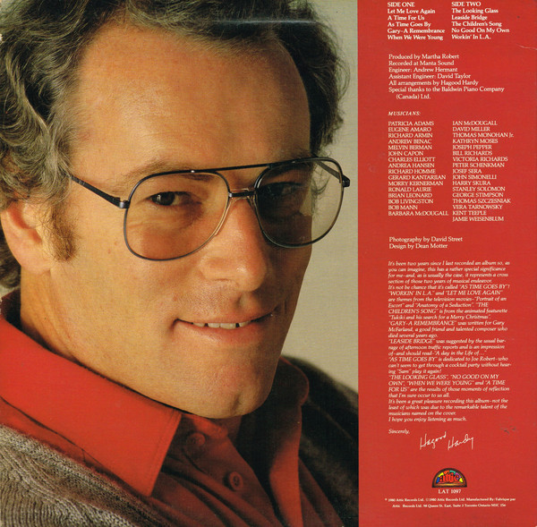 Hagood Hardy - As Time Goes By (LP, Album) (Near Mint (NM or M-)) - Image 2