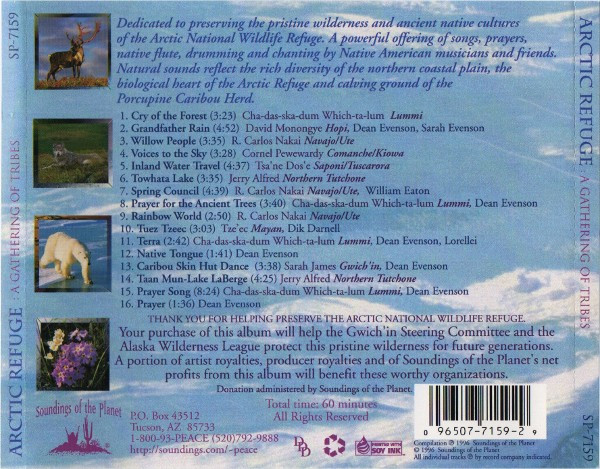 Various - Arctic Refuge (A Gathering Of Tribes) (CD, Comp) (Near Mint (NM or M-)) - Image 2