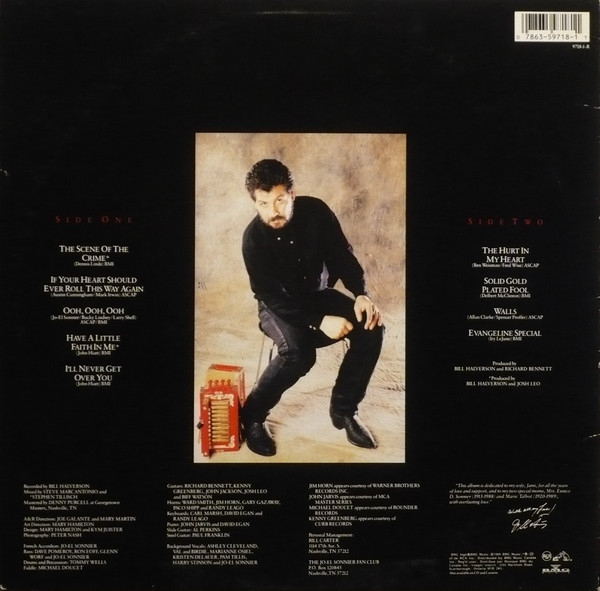 Jo-El Sonnier - Have A Little Faith (LP, Album) (Very Good Plus (VG+)) - Image 2
