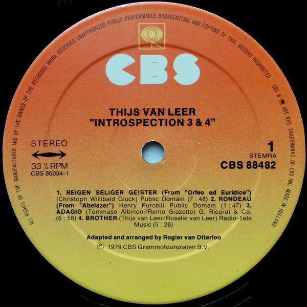 Thijs van Leer - Introspection 3 & 4 (2xLP, Album, Comp, Gat) (Very Good Plus (VG+)) - Image 3