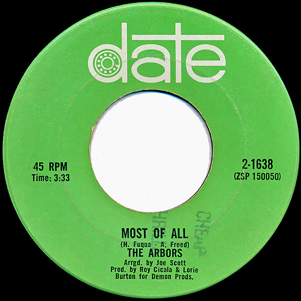 The Arbors - The Letter / Most Of All (7") (Near Mint (NM or M-)) - Image 2