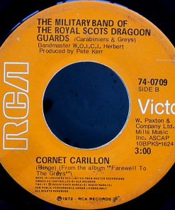 Alternative view of The Pipes And Drums Of The Royal Scots Dragoon Guards (Carabiniers And Greys) And The Military Band Of The Royal Scots Dragoon Guards (Carabiniers And Greys) - Amazing Grace / Cornet Carillon (7", Single) (Near Mint (NM or M-))