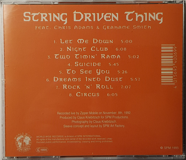 String Driven Thing - Live In Manchester (CD) (Near Mint (NM or M-)) - Image 3