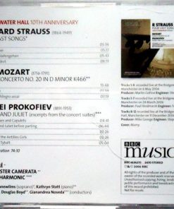 Alternative view of R Strauss*, Mozart*, Prokofiev* - Four Last Songs / Piano Concerto No. 20 / Romeo And Juliet (CD, Album) (Near Mint (NM or M-))