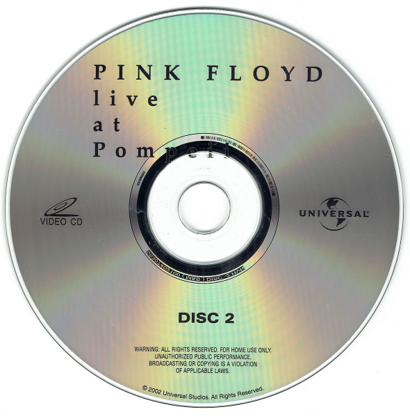 Pink Floyd - Live At Pompeii (2xVCD, RE) (Near Mint (NM or M-)) - Image 3