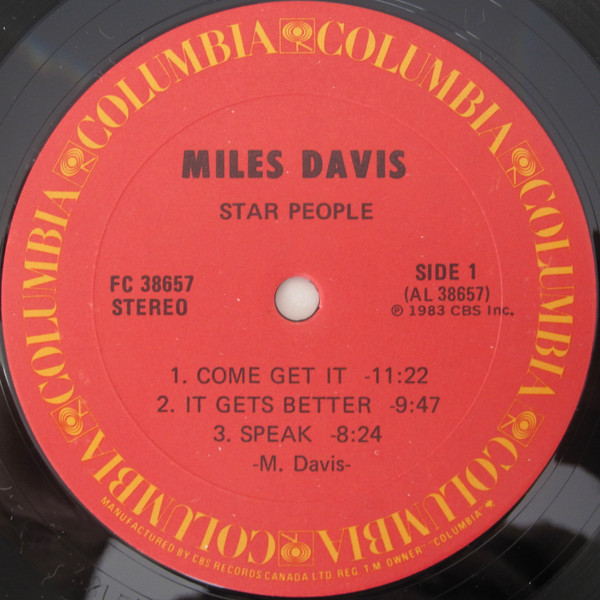 Miles Davis - Star People (LP, Album) (Very Good Plus (VG+)) - Image 3