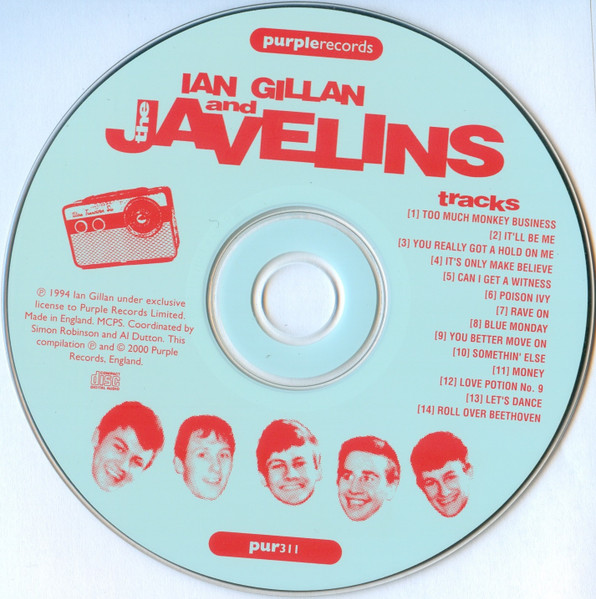 The Javelins - Raving! • With Ian Gillan And The Javelins (CD, Album) (Near Mint (NM or M-)) - Image 3