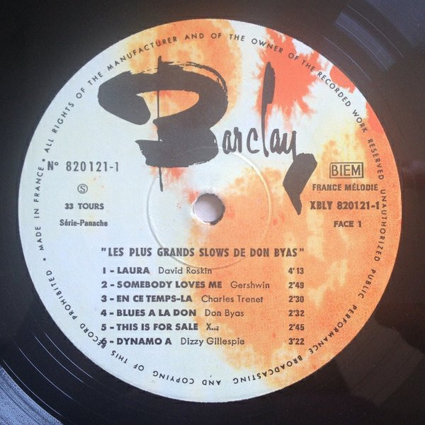 Don Byas - Les Plus Grands Slows De Don Byas (LP, Comp) (Very Good Plus (VG+)) - Image 3