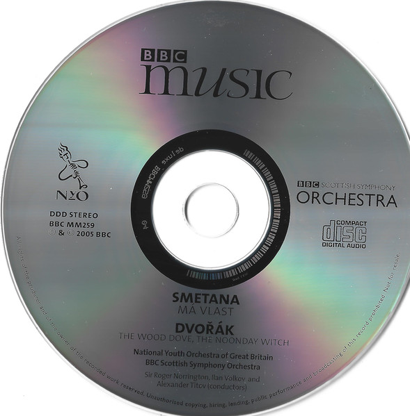 Bedřich Smetana, Antonín Dvořák, National Youth Orchestra Of Great Britain, Roger Norrington, BBC Scottish Symphony Orchestra, Ilan Volkov, Alexander Titov - Symphonic Poems (CD) (Near Mint (NM or M-)) - Image 3