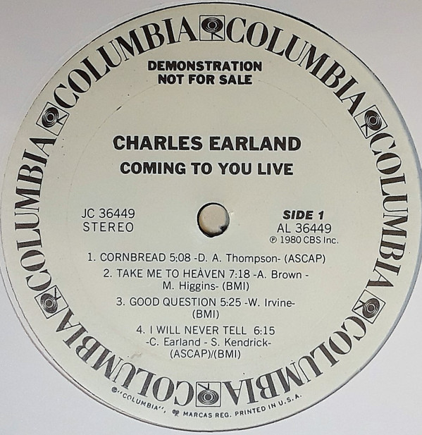 Charles Earland - Coming To You Live (LP, Album, Promo) (Very Good Plus (VG+)) - Image 3