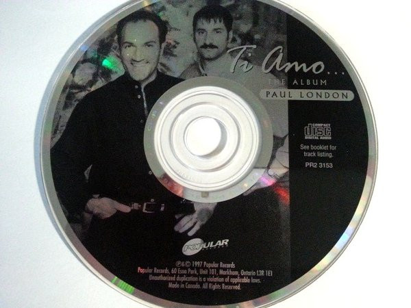 Paul London - Ti Amo... The Album (CD) (Near Mint (NM or M-)) - Image 3