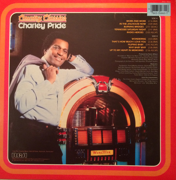 Charley Pride - Country Classics (LP, Album) (Mint (M)) - Image 2