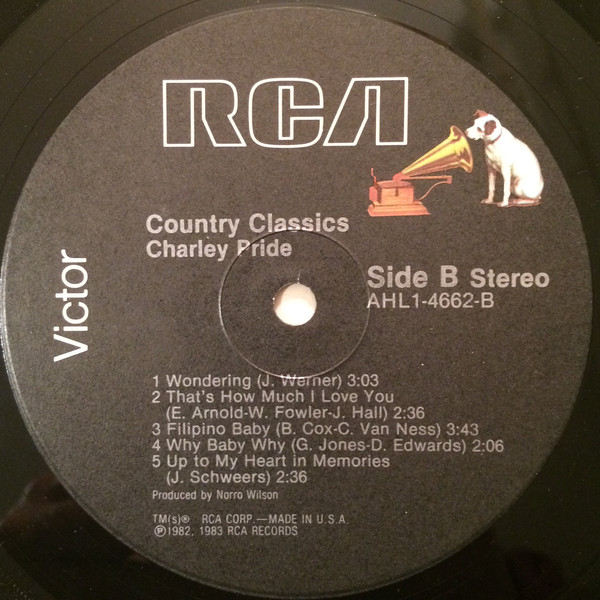 Charley Pride - Country Classics (LP, Album) (Mint (M)) - Image 4