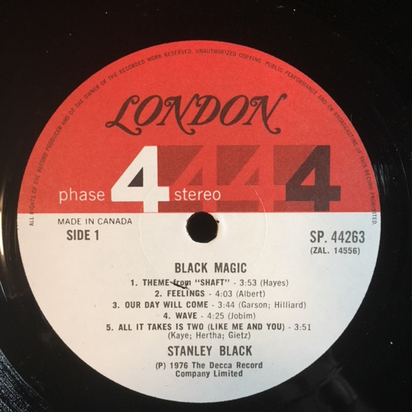 Stanley Black - Black Magic (LP, Album) (Very Good Plus (VG+)) - Image 3