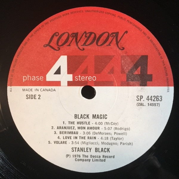 Stanley Black - Black Magic (LP, Album) (Very Good Plus (VG+)) - Image 4