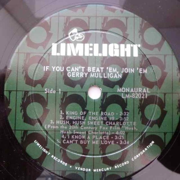 Gerry Mulligan - If You Can't Beat 'Em, Join 'Em! (LP, Album, Mono, Gat) (Very Good (VG)) - Image 4