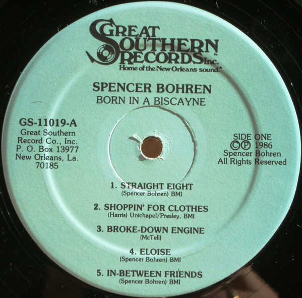 Spencer Bohren - Born In A Biscayne (LP, Album) (Very Good Plus (VG+)) - Image 3