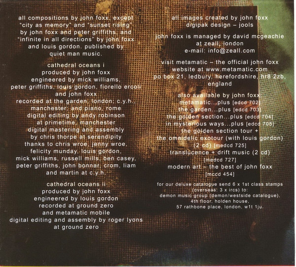 John Foxx - Cathedral Oceans I + Cathedral Oceans II (CD, Album, RE + CD, Album) (Near Mint (NM or M-)) - Image 3