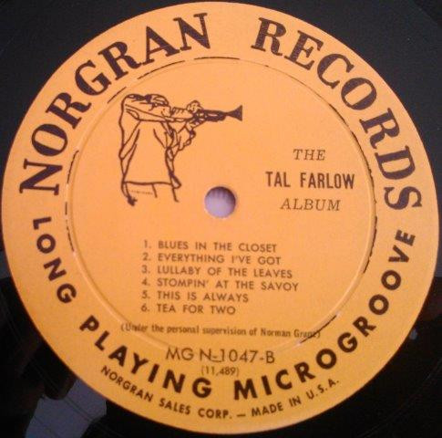 Tal Farlow - The Tal Farlow Album (LP, Album, Mono, Dee) (Very Good (VG)) - Image 4