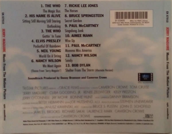 Various - Jerry Maguire (Music From The Motion Picture) (CD, Comp, Club, RE) (Near Mint (NM or M-)) - Image 2