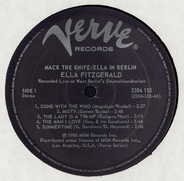 Ella Fitzgerald - Mack The Knife / Ella In Berlin (LP, Album, RE) (Mint (M)) - Image 3