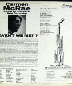 Alternative view of Carmen McRae - Haven't We Met? (LP, Album, Mono) (Very Good Plus (VG+))