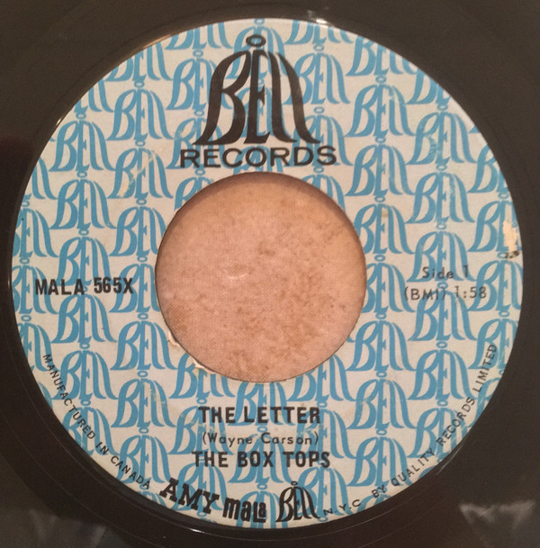 The Box Tops* - The Letter (7", Single) (Very Good (VG))