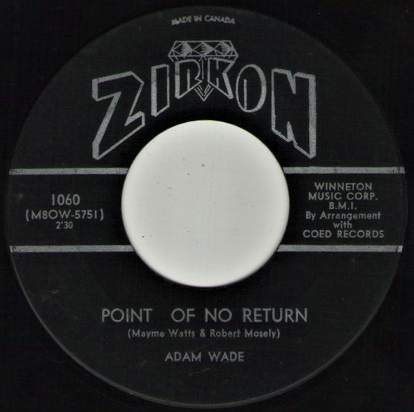 Adam Wade (2) - The Writing On The Wall (7") (Very Good Plus (VG+)) - Image 2