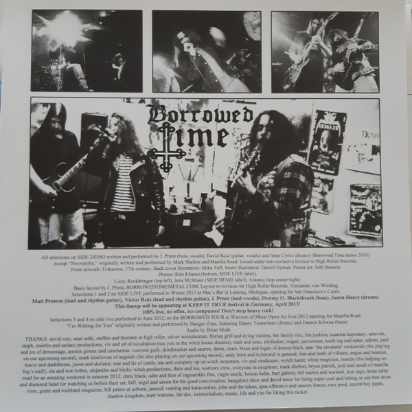 Borrowed Time (2) - Arcane Metal Arts (LP, Ltd, Whi) (Near Mint (NM or M-)) - Image 4