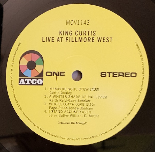 King Curtis - Live At Fillmore West (LP, Album, RE, RM, 180) (Very Good (VG)) - Image 5