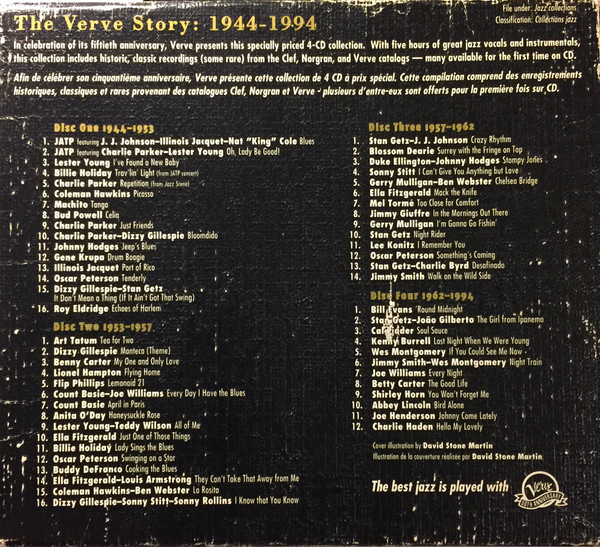 Various - The Verve Story: 1944 - 1994 (4xCD, Comp + Box) (Near Mint (NM or M-)) - Image 2
