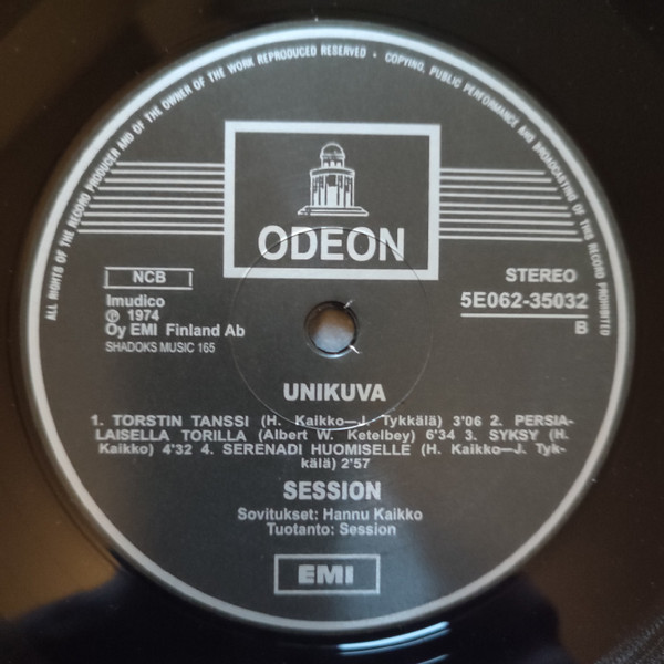 Session (3) - Unikuva (LP, Album, Num, RE) (Near Mint (NM or M-)) - Image 4