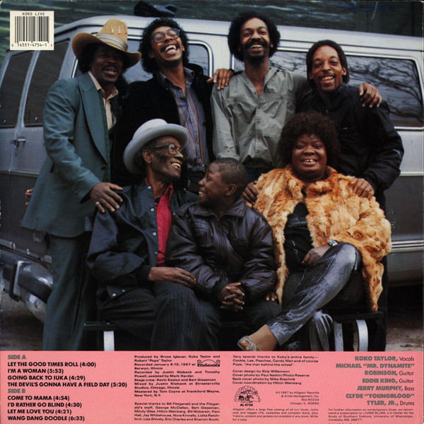 Koko Taylor And Her Blues Machine* - An Audience With The Queen (Live From Chicago) (LP) (Very Good (VG)) - Image 2