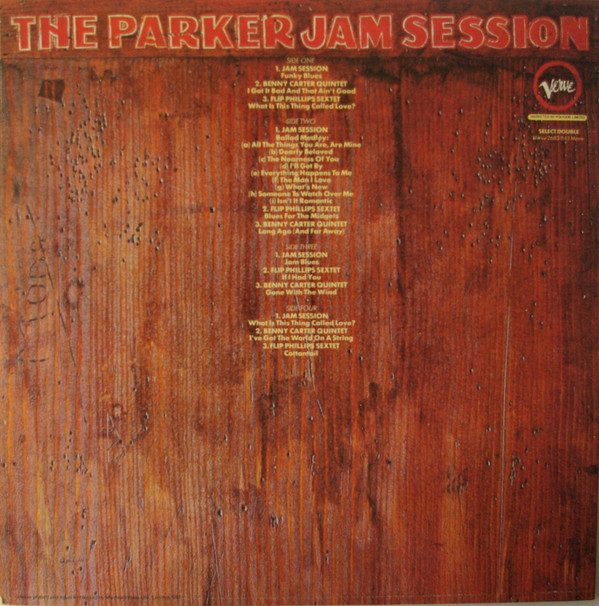 Charlie Parker - The Parker Jam Session (2xLP, Comp, Mono) (Near Mint (NM or M-)) - Image 3