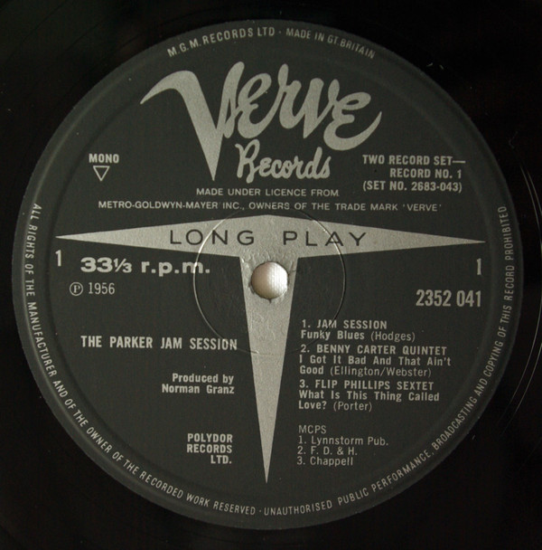 Charlie Parker - The Parker Jam Session (2xLP, Comp, Mono) (Near Mint (NM or M-)) - Image 4