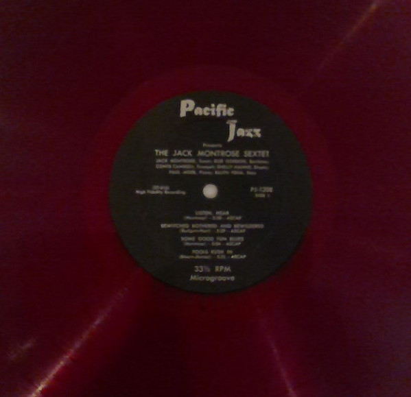 Jack Montrose Sextet - Jack Montrose Sextet (LP, Album, Mono, Red) (Very Good Plus (VG+)) - Image 3