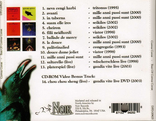 Corvus Corax - Best Of Corvus Corax (CD, Comp, Enh) (Near Mint (NM or M-)) - Image 2