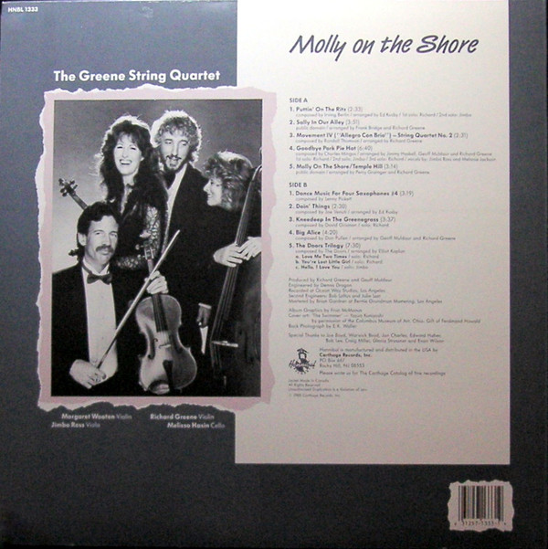 The Greene String Quartet - Molly On The Shore (LP, Album) (Near Mint (NM or M-)) - Image 2