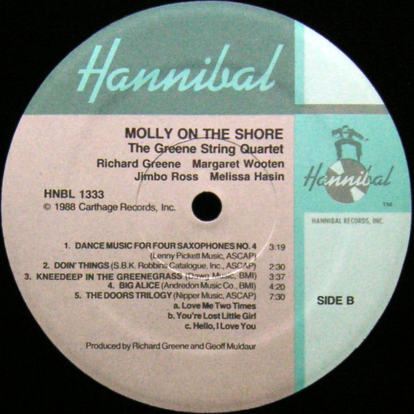 The Greene String Quartet - Molly On The Shore (LP, Album) (Near Mint (NM or M-)) - Image 4