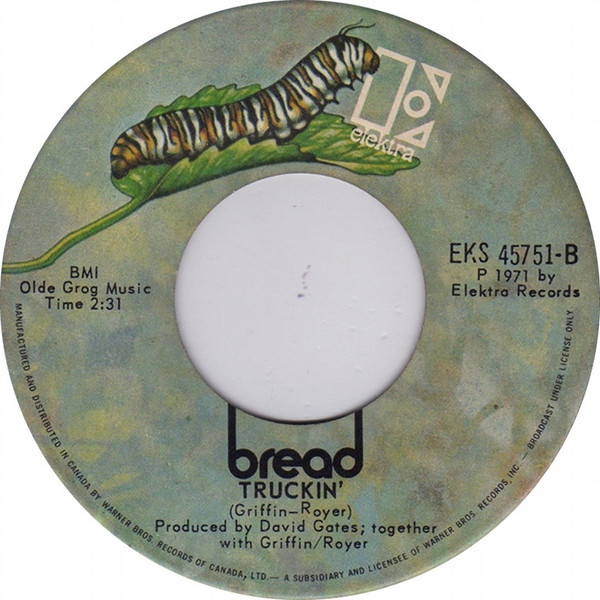 Bread - Baby I'm - A Want You (7", Single) (Very Good Plus (VG+)) - Image 2