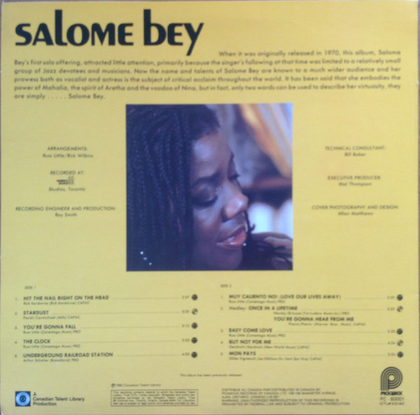 Salome Bey - Salome Bey (LP, Album, RE) (Very Good (VG)) - Image 2
