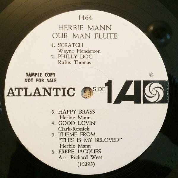 Herbie Mann - Our Mann Flute (LP, Album, Mono, Promo) (Very Good Plus (VG+)) - Image 2