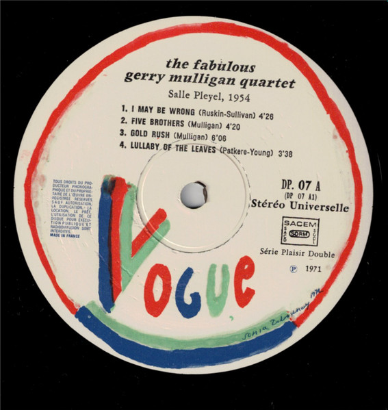 The Fabulous Gerry Mulligan Quartet* - The Fabulous Gerry Mulligan Quartet (2xLP, Comp, RE) (Near Mint (NM or M-)) - Image 3