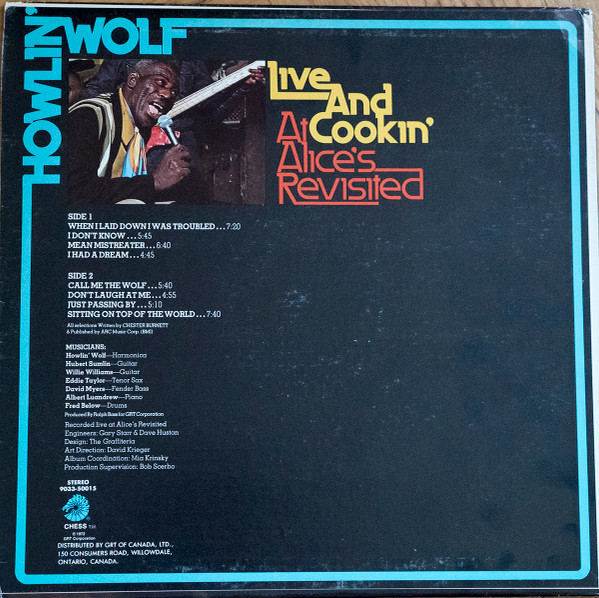 Howlin' Wolf - Live And Cookin' At Alice's Revisited (LP, Album) (Very Good Plus (VG+)) - Image 2