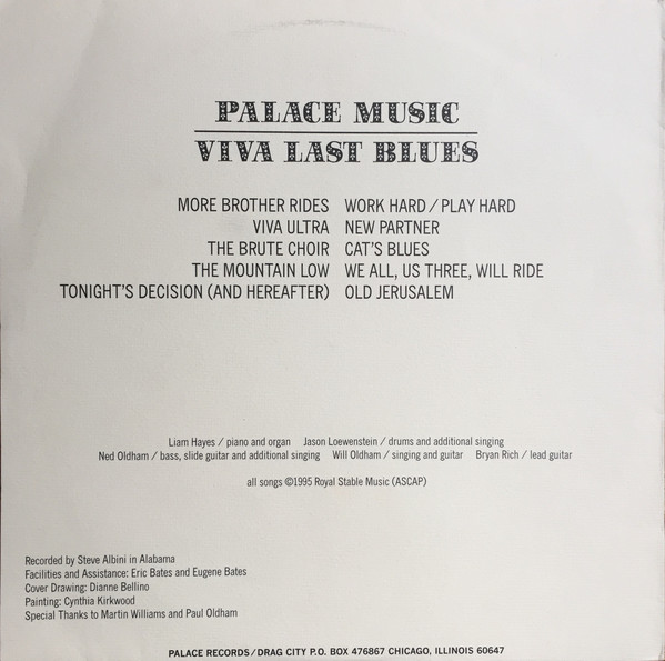 Palace Music* - Viva Last Blues (LP, Album, RE) (Mint (M)) - Image 2