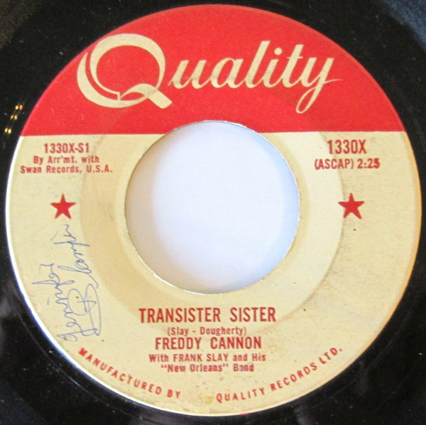 Freddy Cannon - Transister Sister (7", Single) (Near Mint (NM or M-))